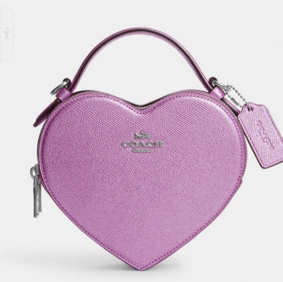 Pink Coach Heart Purse heart ππ - Picture 8 of 12